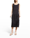 Eileen Fisher Sleeveless Jersey Dress In Nocturne