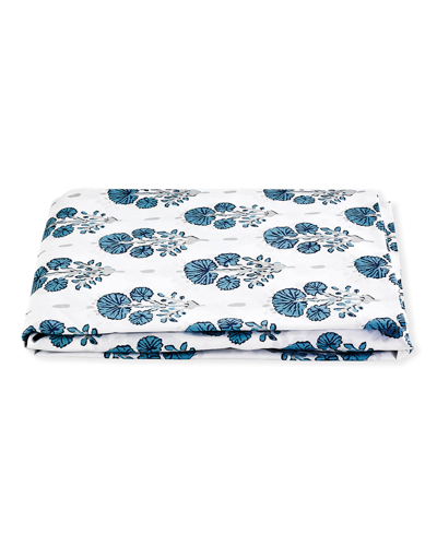 Matouk Joplin King Fitted Sheet In Blue