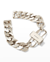 Givenchy Womens 040-silvery G-chain Silver-toned Brass Chain Bracelet 3 In Silvery