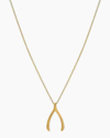 Zoe Lev 14k Yellow Gold Wishbone Pendant Necklace, 18 In Gold