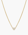 ZOE LEV SMALL BEZEL-SET DIAMOND NECKLACE | DIAMONDS/YELLOW GOLD