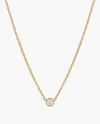 Zoe Lev Small Bezel-set Diamond Necklace | Diamonds/yellow Gold In Gold