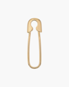 ZOE LEV SINGLE SAFETY PIN EARRING | YELLOW GOLD