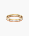 Zoe Lev 14k Gold Multi Tone Trio Band In Multicolor