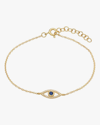 ZOE LEV DIAMOND &SAPPHIRE EVIL EYE BRACELET | DIAMONDS/GEMSTONES/YELLOW GOLD