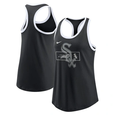 Nike Women's  Black Chicago White Sox X-ray Racerback Performance Tank Top