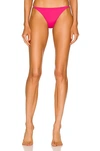Versace Greca Chain Bikini Bottoms In Fuchsia