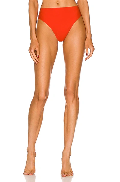 Tropic Of C Vibe Bikini Bottom In Dahlia & Red