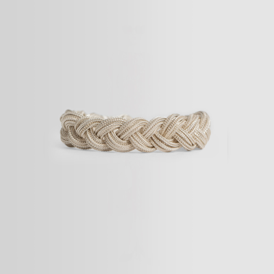 Emanuele Bicocchi Ice Braided Bracelet In Silver