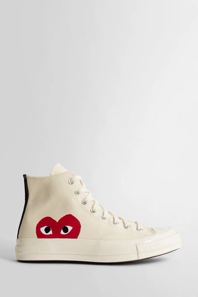 Comme Des Garçons Play Sneakers In Off-white