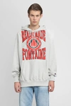 Readymade Logo-print Long-sleeve Hoodie In Grey