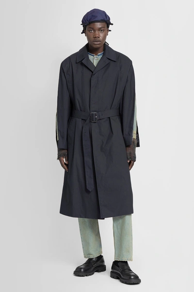 Maison Margiela Coats In Blue