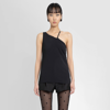 Givenchy Contrast Asymmetric Strap Top In Black