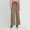 Andersson Bell Checked High-waisted Trousers In Green