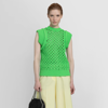 Stella Mccartney Green Cotton Vest In Green