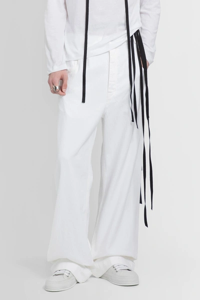 Ann Demeulemeester Jeans In White