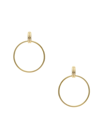 Rivka Friedman Women's 18k Goldplated Interlocking Hoop Earrings In Brass
