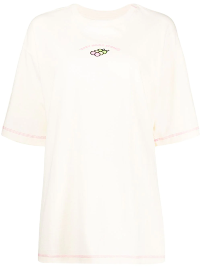 *baby Milo® Store By *a Bathing Ape® Logo Crew-neck T-shirt In Gelb