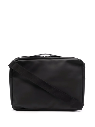 Rains Zip-around Laptop Bag In Schwarz