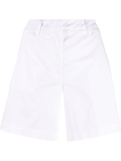 Jacob Cohen Tailored Straight Shorts In Bianco