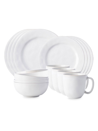 Juliska Puro Whitewash 16-piece Dinnerware Set In White Wash