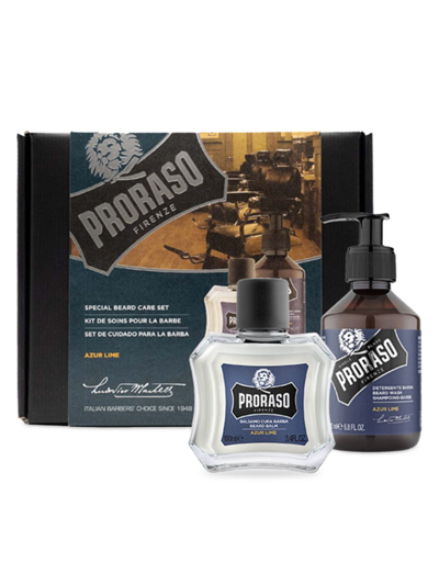 Proraso Azur Lime 2-piece New Or Short Beard Care Set