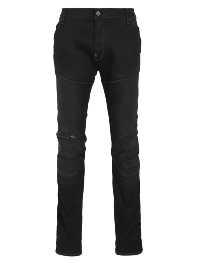 G-star Raw 3d Zip Knee Skinny Jeans In Worn In Black Onyx Restored