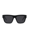 Givenchy Rectangular 55mm Acetate Sunglasses In Silver