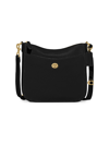 Coach Polished Pebble Leather Crossbody Bag In Black