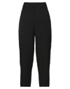 Merci .., Woman Pants Black Size 2 Viscose, Rayon, Linen In Black