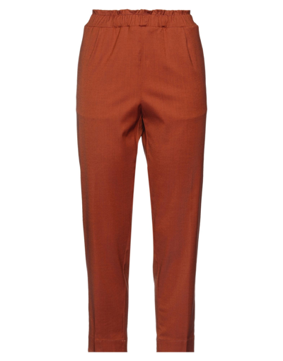 Nine:inthe:morning Nine In The Morning Woman Pants Rust Size 26 Wool, Viscose, Elastane In Red