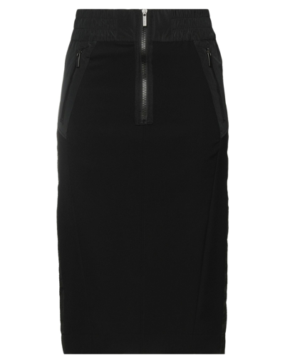 High Midi Skirts In Black