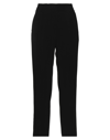 VDP COLLECTION VDP COLLECTION WOMAN PANTS BLACK SIZE 6 VISCOSE, ELASTANE