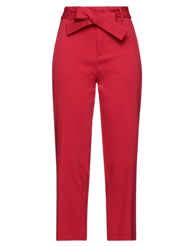 Merci .., Woman Pants Red Size 4 Viscose, Nylon, Elastane In Red