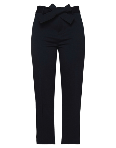 Merci .., Woman Pants Midnight Blue Size 10 Viscose, Nylon, Elastane In Blue