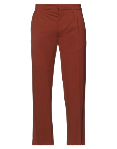 Botter Cool Wool Blend Pants In Rust