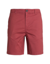 Selected Homme Man Shorts & Bermuda Shorts Brick Red Size S Organic Cotton, Cotton, Elastane
