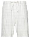 Emporio Armani Man Shorts & Bermuda Shorts White Size 32 Linen, Viscose, Elastane, Polyester