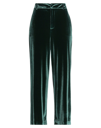 Merci Italia Woman Pants Emerald Green Size 8 Polyester, Elastane