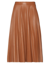 Roberto Collina Midi Skirts In Brown