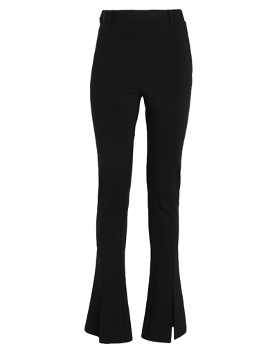 Merci .., Woman Pants Black Size 2 Viscose, Nylon, Elastane