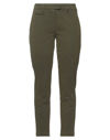 Dondup Slim-fit Cotton Trousers In Military Green