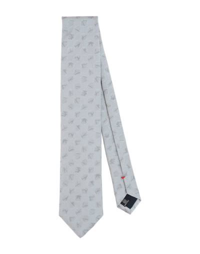 Fiorio Man Ties & Bow Ties Light Grey Size - Silk