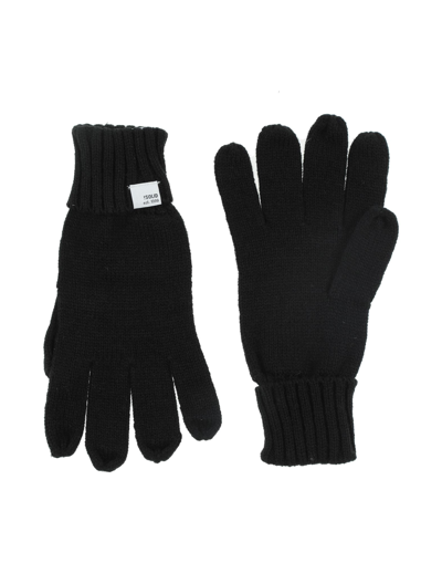 Solid ! Gloves In Black