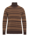 +39 Masq Turtlenecks In Dark Brown