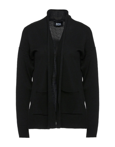 Alpha Studio Cardigans In Black