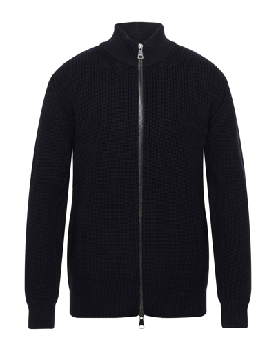 Drumohr Man Cardigan Midnight Blue Size 46 Merino Wool