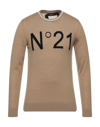 Ndegree21 Sweaters In Camel