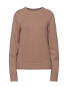 Lamberto Losani Sweaters In Light Brown