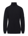 C.p. Company Logo-place Roll-neck Jumper In Black
